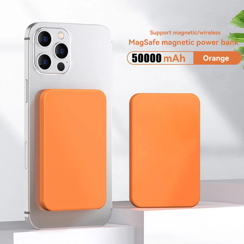 50000mAh Magnetic Power Bank PD 22.5W Wireless Fast Charger For Magsafe Portable Auxiliary Battery For iPhone 17 16 15 Xiaomi